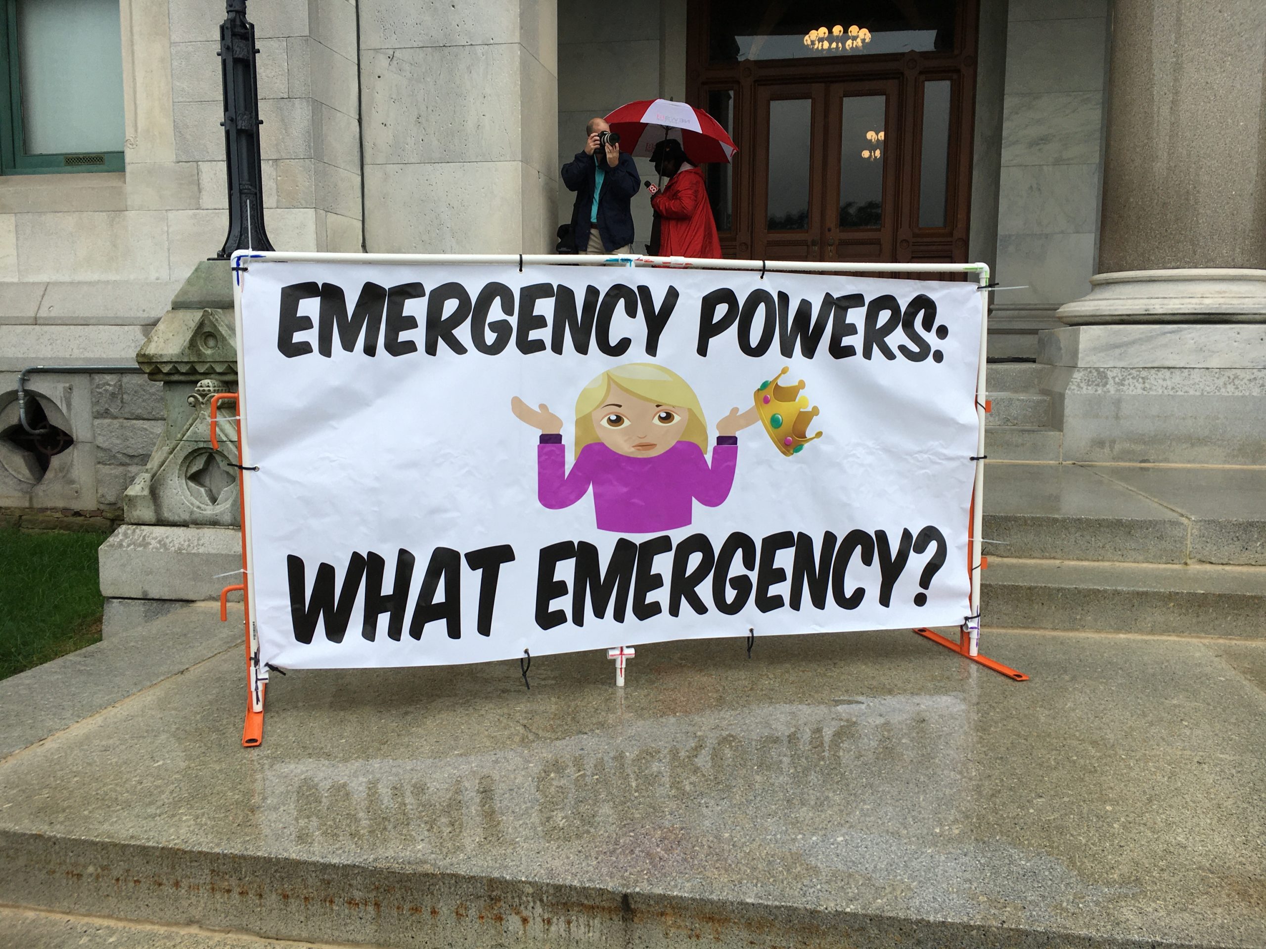 Rally at the Capitol to end Connecticut’s emergency declaration: “Represent us or resign”