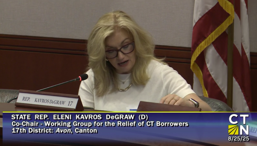 Avon Rep. Eleni Kavros Degraw Calls Non-Degree Workers a ‘Burden’ at Debt Relief Meeting